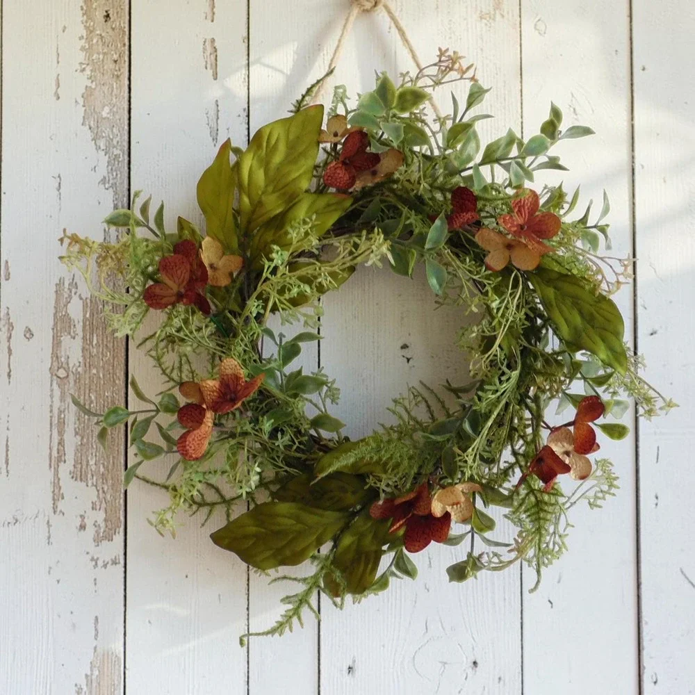 Late Summer Early Fall Small Wreath, Fall Decor, Housewarming Woodland Greenery
